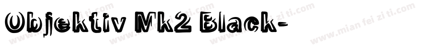 Objektiv Mk2 Black字体转换